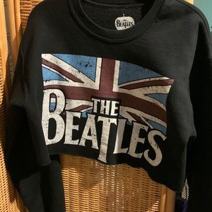 The Beatles long sleeve crop top sweatshirt like new no flaws pit to pit 18